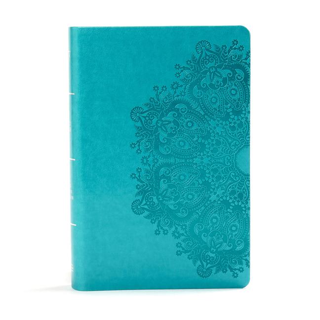 Vorderes Coverbild KJV Large Print Personal Size Reference Bible, Teal Leathertouch