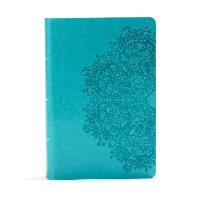 Vorderes Coverbild KJV Large Print Personal Size Reference Bible, Teal Leathertouch Indexed