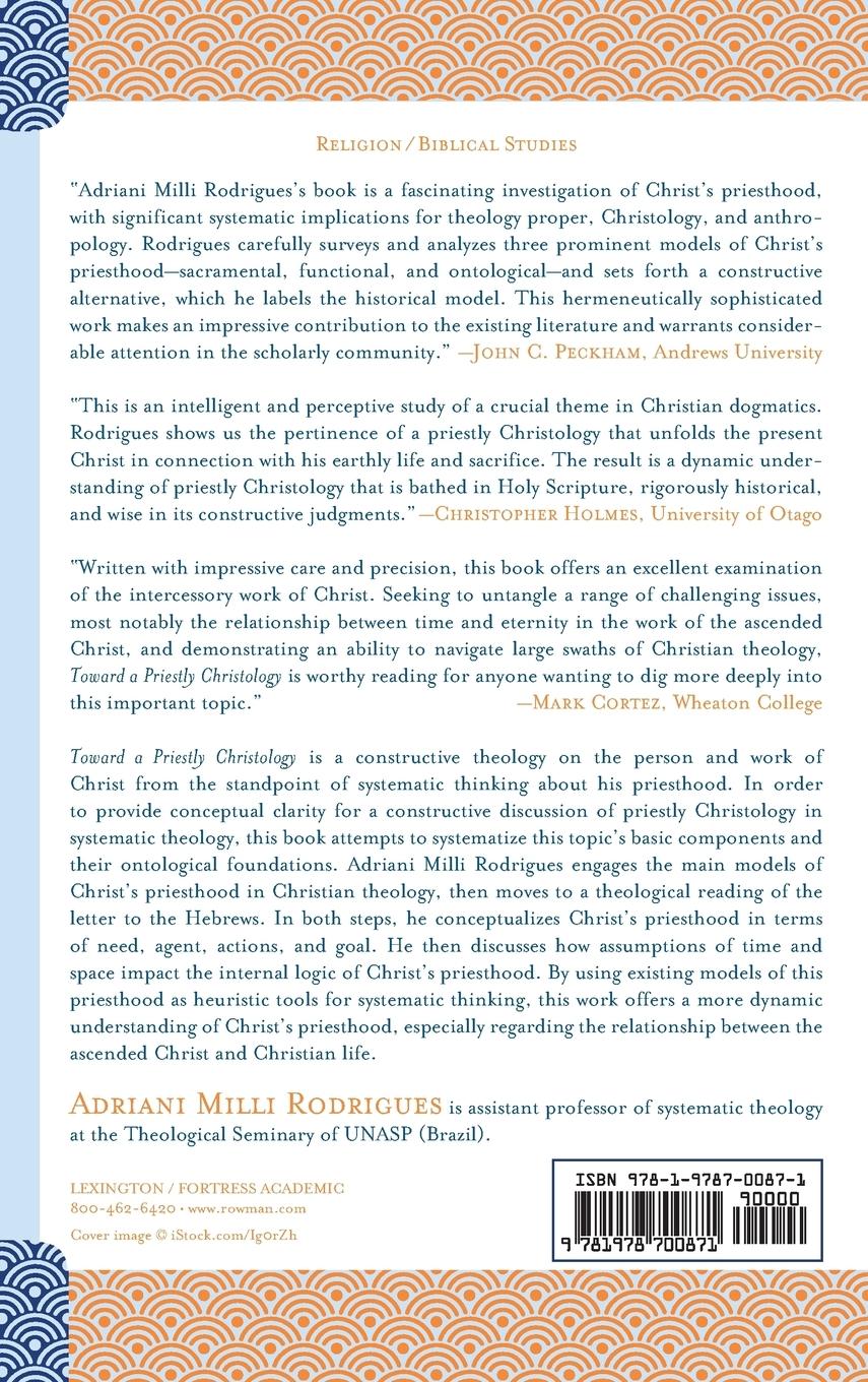 Rückseitencover Toward a Priestly Christology