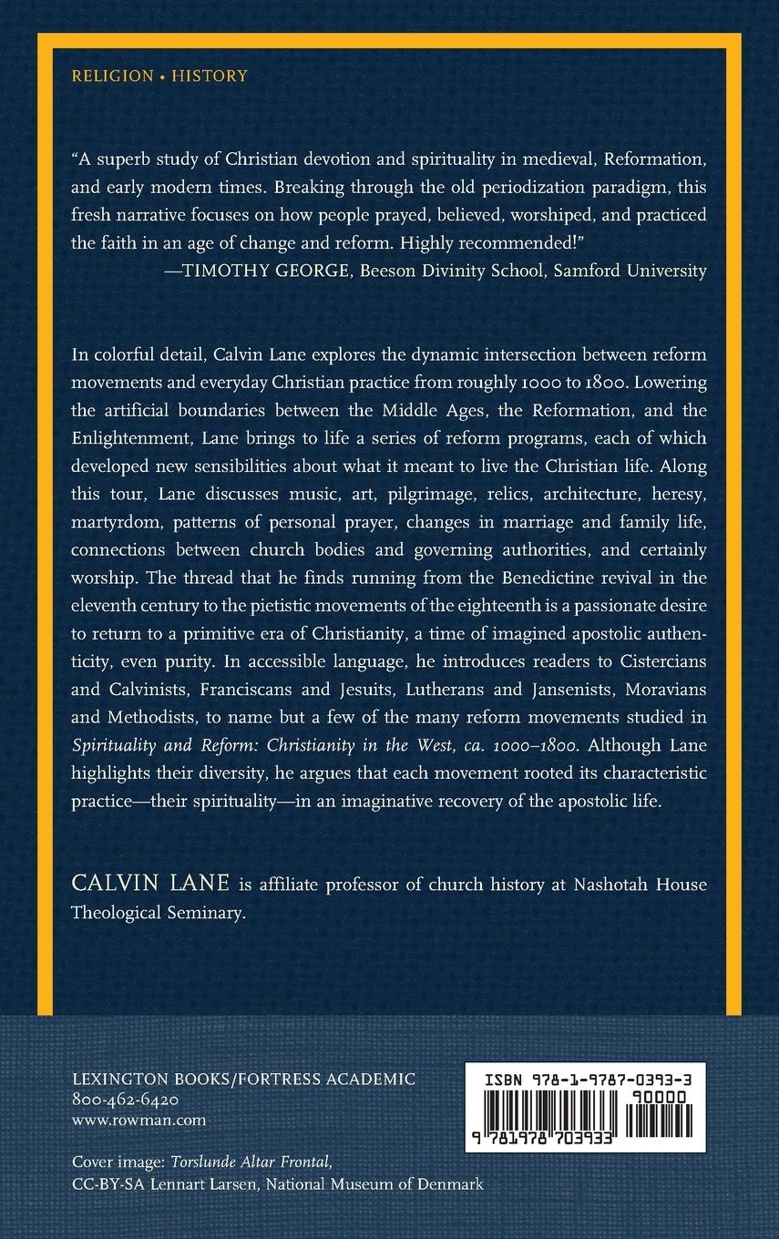 Rückseitencover Spirituality and Reform