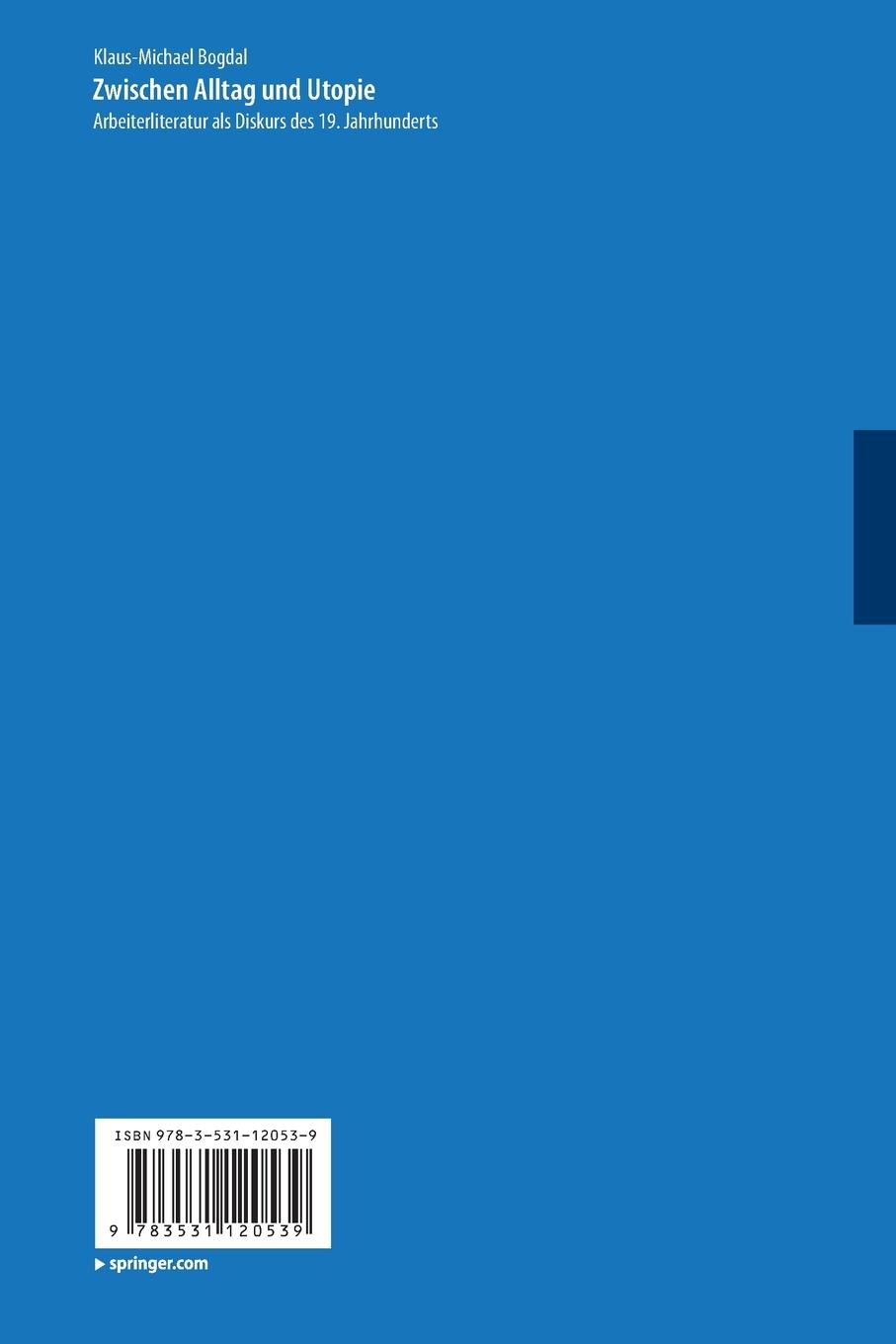Rückseitencover Zwischen Alltag und Utopie