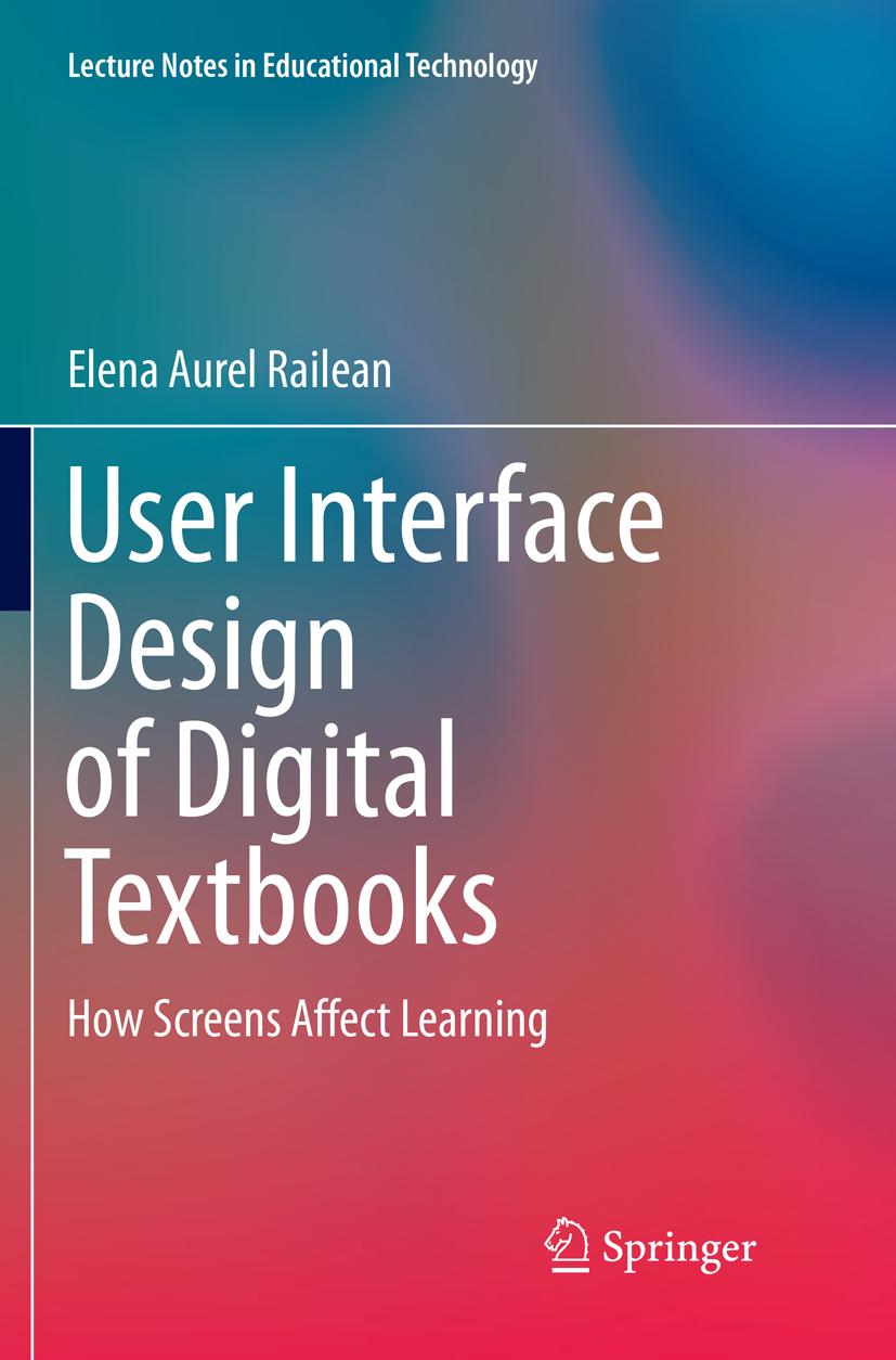 Vorderes Coverbild User Interface Design of Digital Textbooks