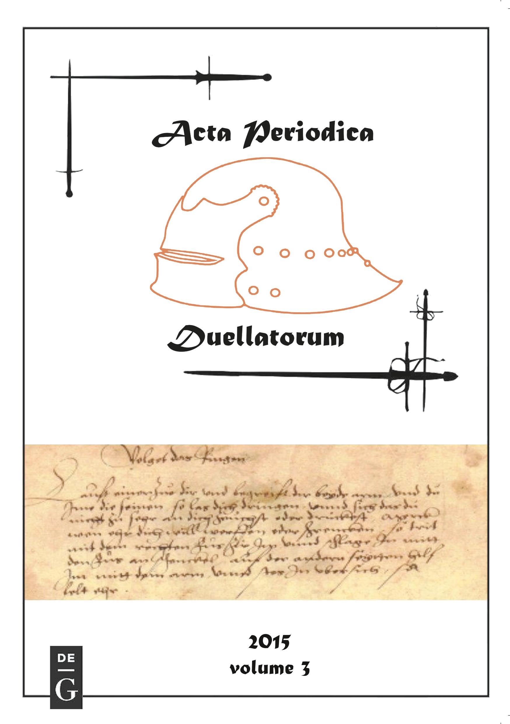 Vorderes Coverbild Acta Periodica Duellatorum (vol. 3)