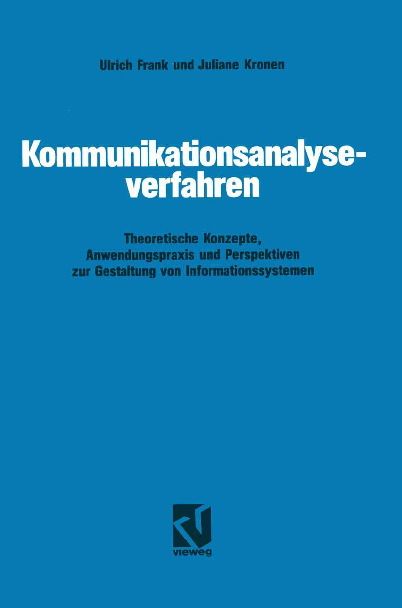 Vorderes Coverbild Kommunikationsanalyseverfahren