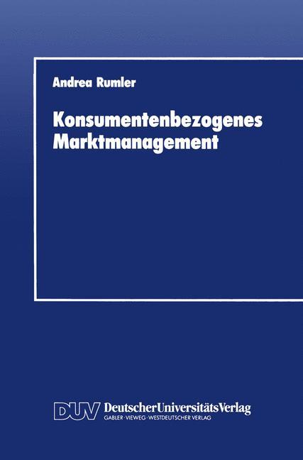 Vorderes Coverbild Konsumentenbezogenes Marktmanagement