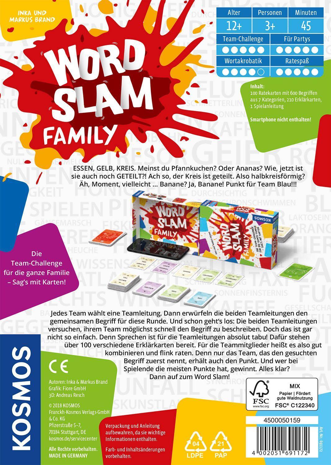 Beispielinhalt (Bild) Word Slam Family