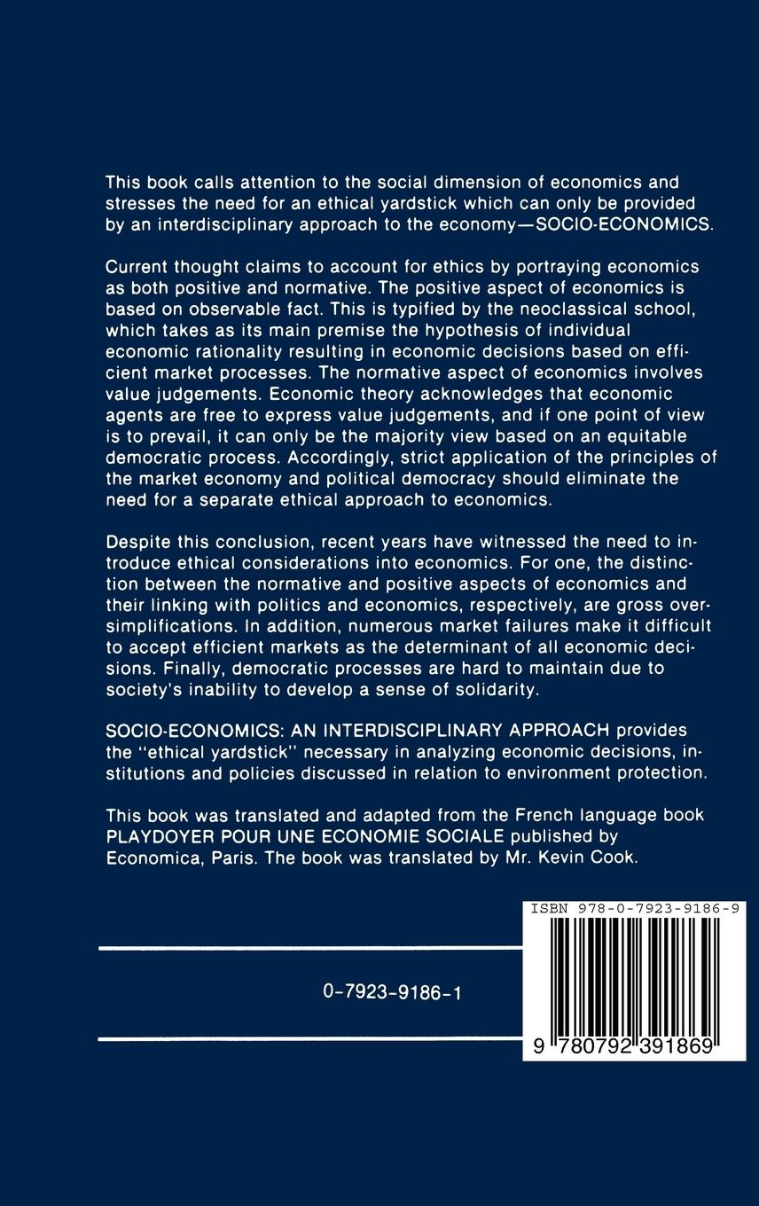 Rückseitencover Socio-Economics: An Interdisciplinary Approach