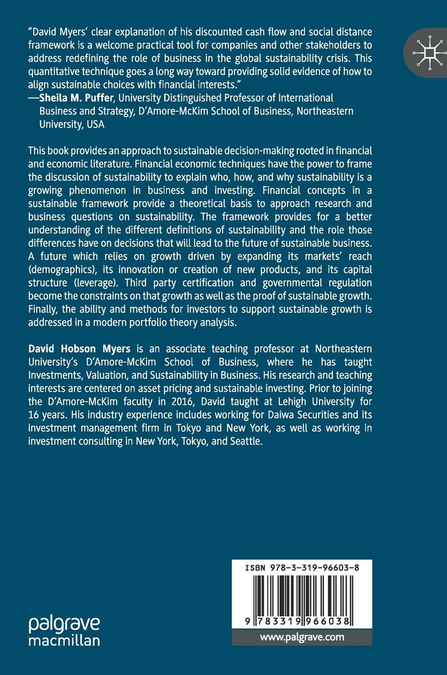 Rückseitencover Sustainability in Business