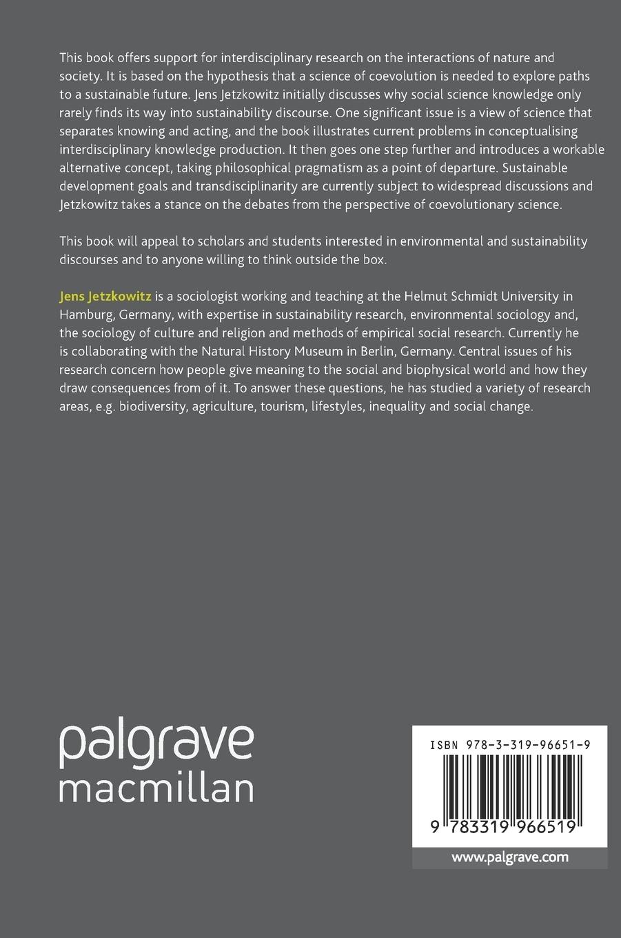 Rückseitencover Co-Evolution of Nature and Society