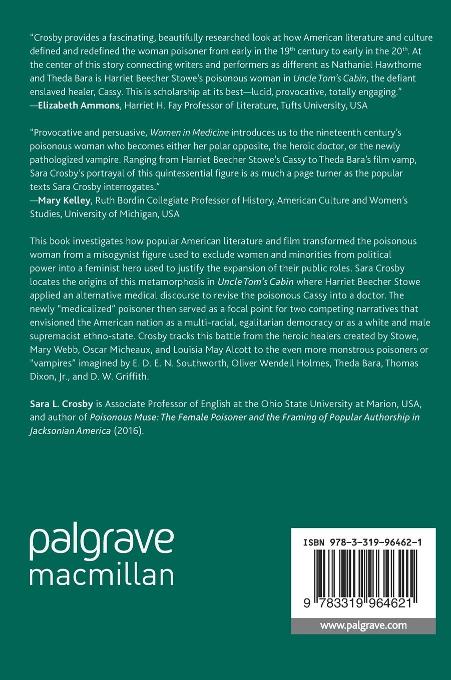 Rückseitencover Women in Medicine in Nineteenth-Century American Literature