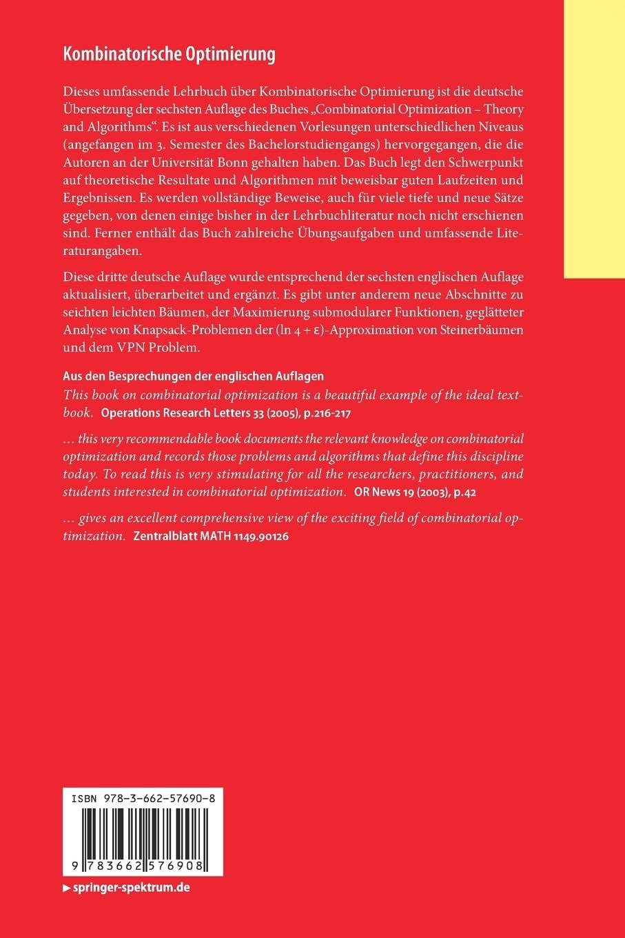 Rückseitencover Kombinatorische Optimierung