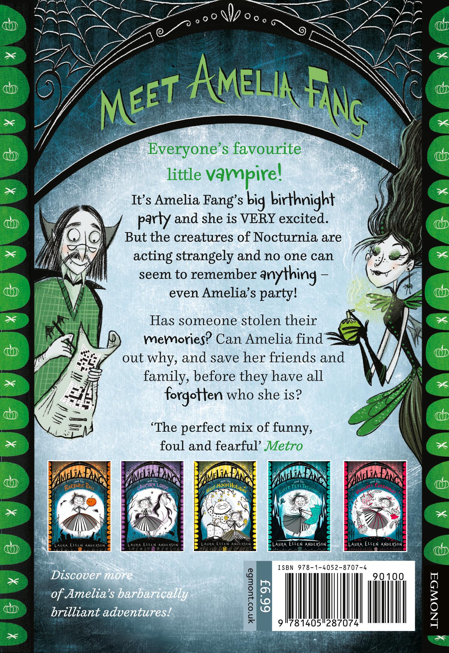 Rückseitencover Amelia Fang and the Memory Thief