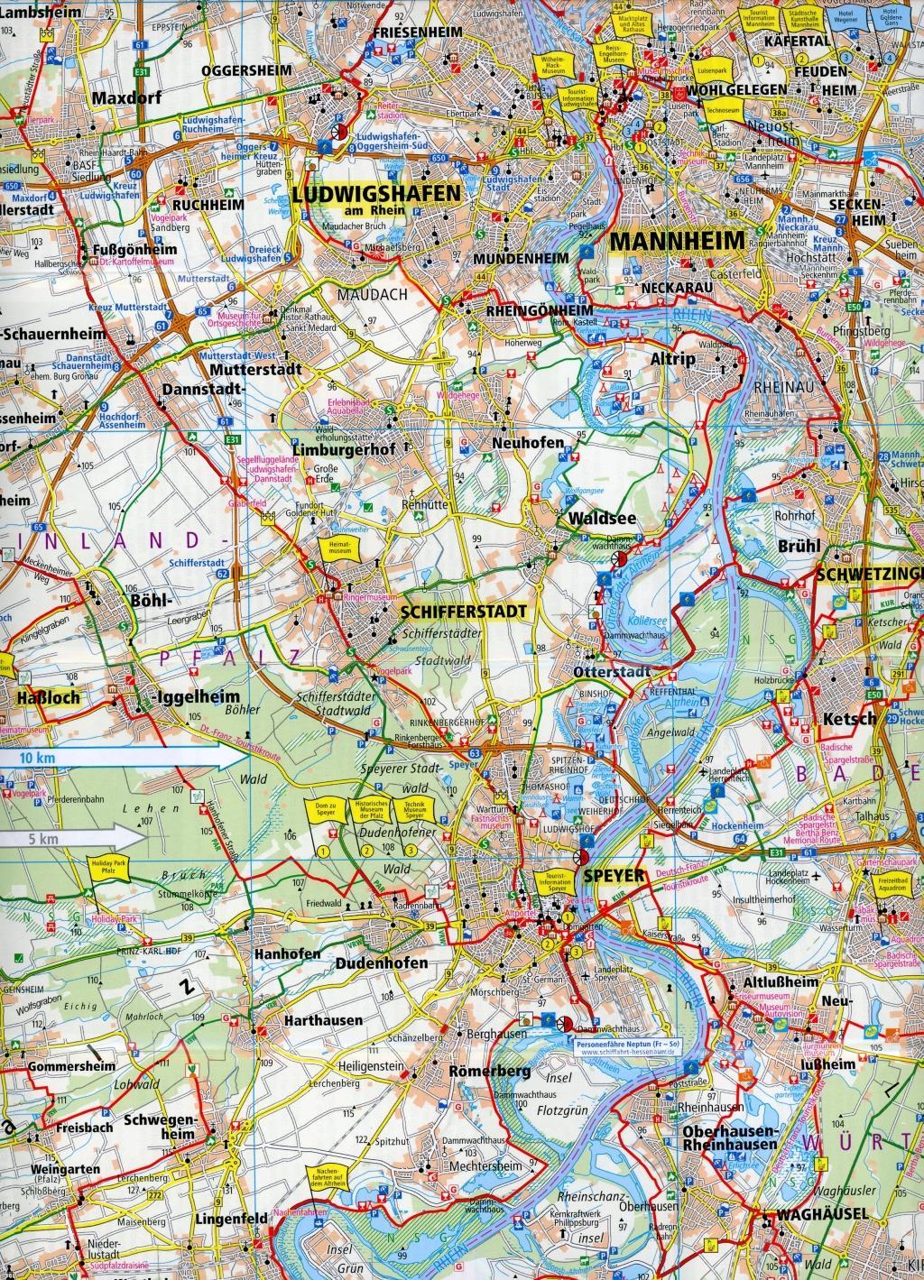 Beispielinhalt (Bild) Rhein - Neckar - Pfalz 1:100 000