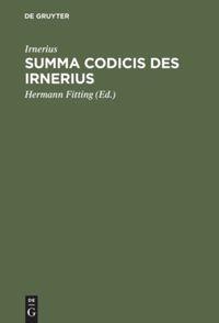 Vorderes Coverbild Summa codicis des Irnerius