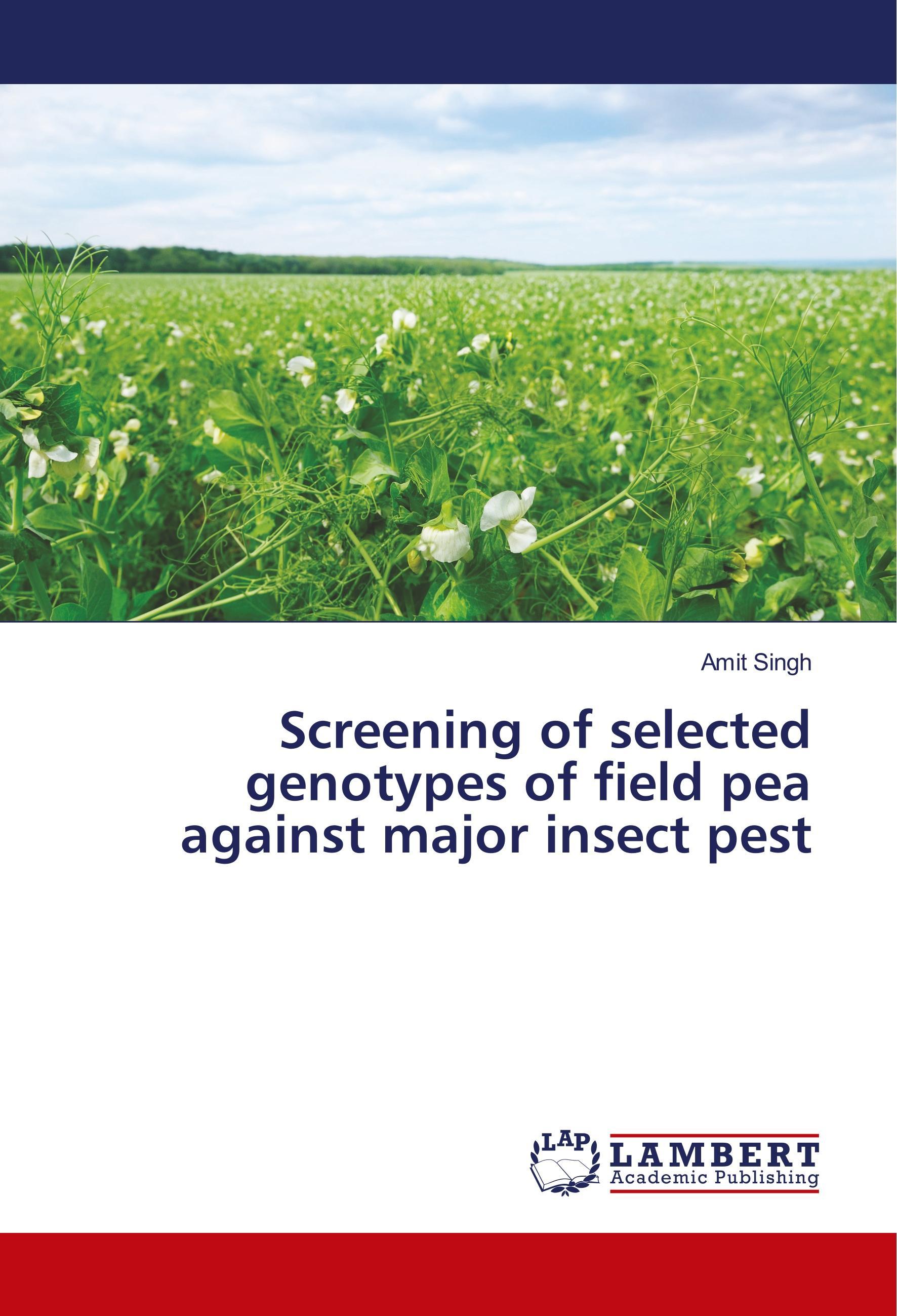Vorderes Coverbild Screening of selected genotypes of field pea against major insect pest