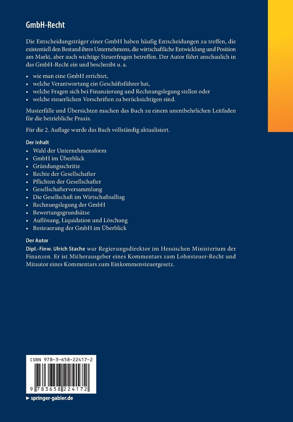 Rückseitencover GmbH-Recht