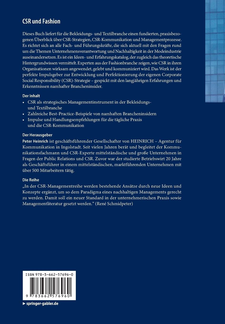 Rückseitencover CSR und Fashion