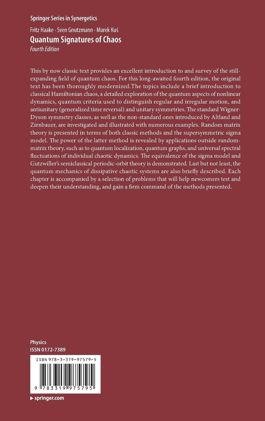 Rückseitencover Quantum Signatures of Chaos