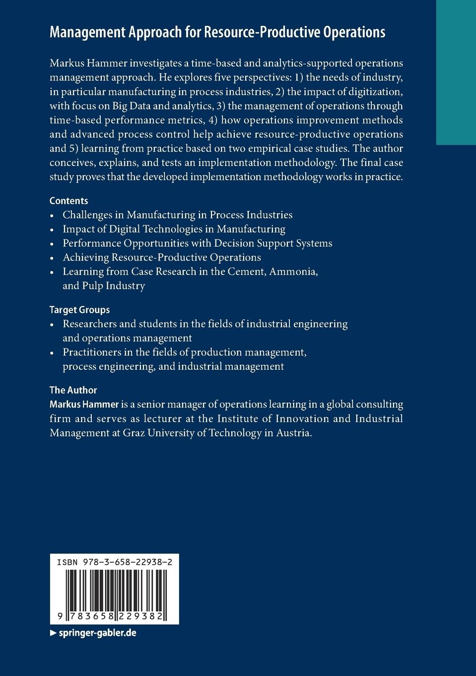 Rückseitencover Management Approach for Resource-Productive Operations