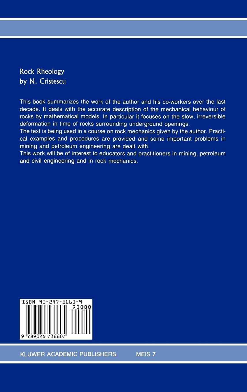 Rückseitencover Rock Rheology