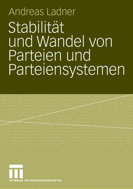 Vorderes Coverbild Stabilität und Wandel von Parteien und Parteiensystemen