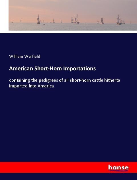 Vorderes Coverbild American Short-Horn Importations
