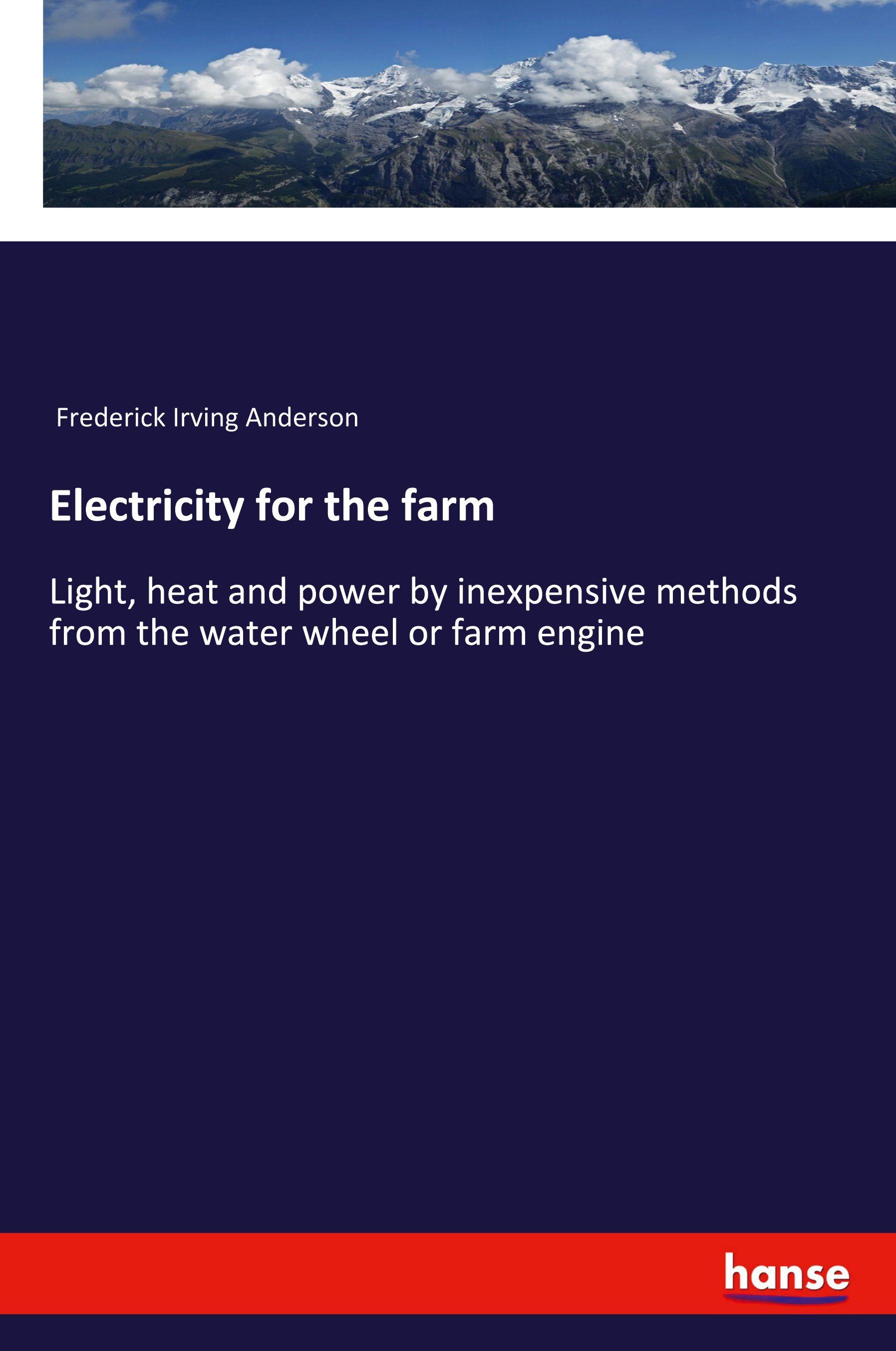 Vorderes Coverbild Electricity for the farm