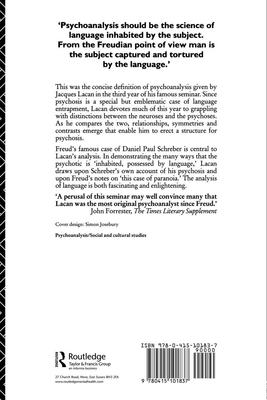 Rückseitencover The Psychoses