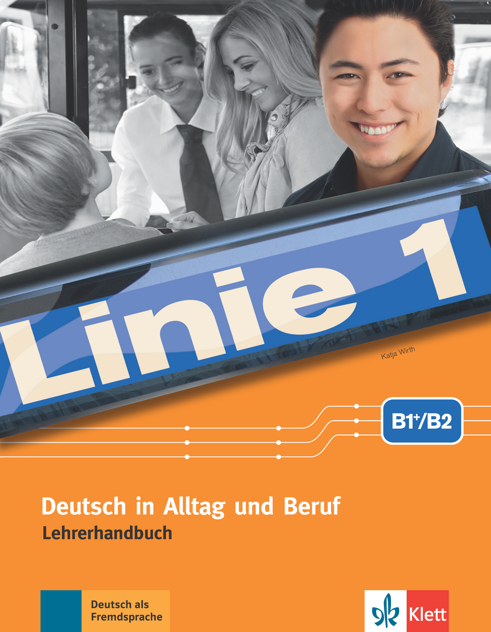 Vorderes Coverbild Linie 1 B2. Lehrerhandbuch mit 4 Audio-CDs und DVD-Video mit Videotrainer