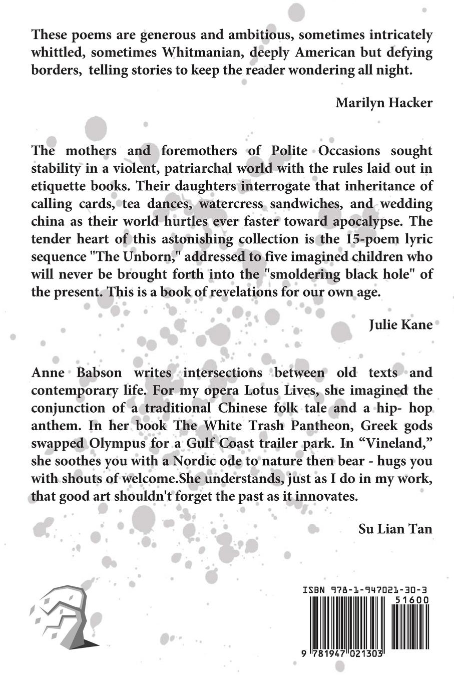 Rückseitencover Polite Occasions