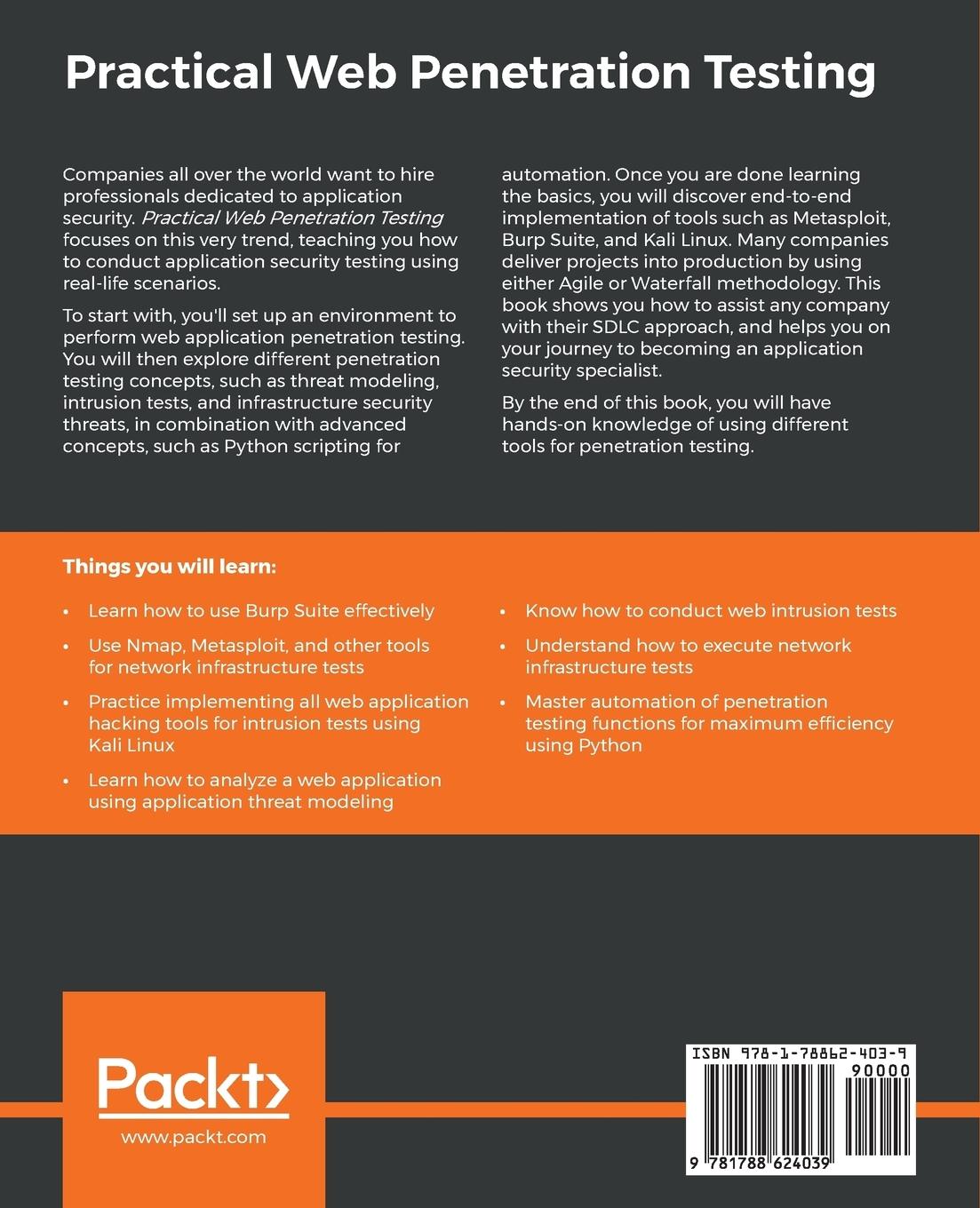 Rückseitencover Practical Web Penetration Testing