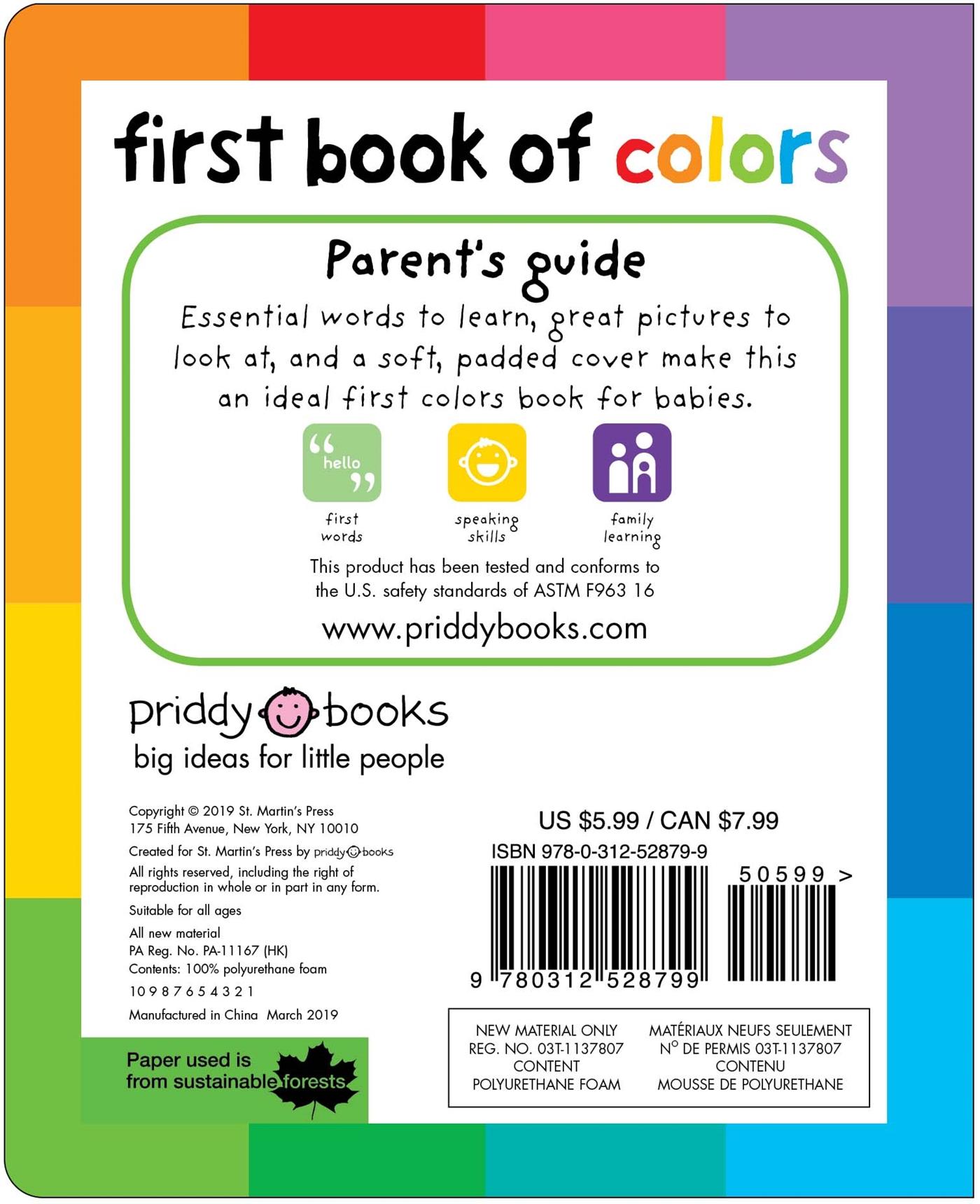 Rückseitencover First 100 : First Book of Colors Padded