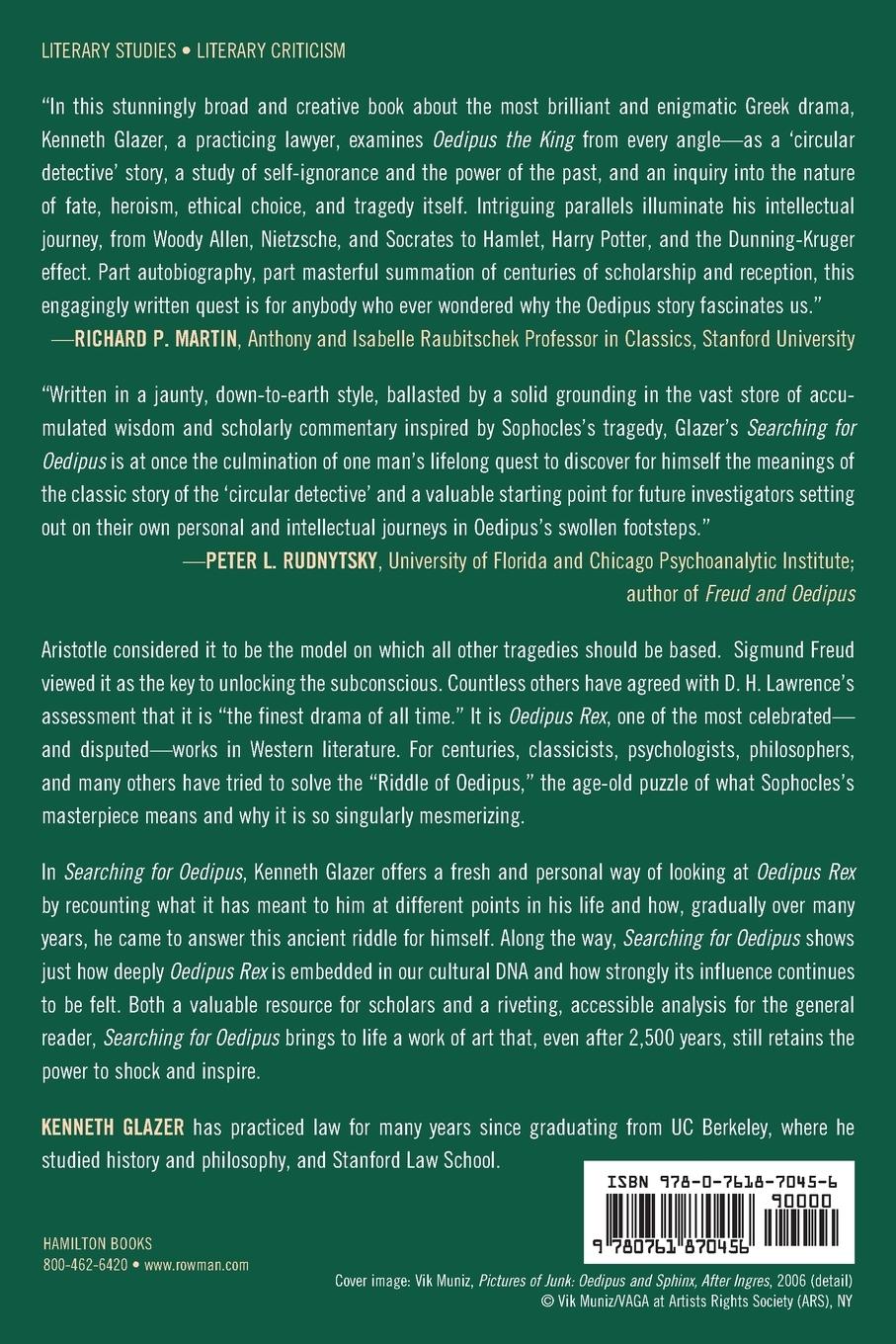 Rückseitencover Searching for Oedipus