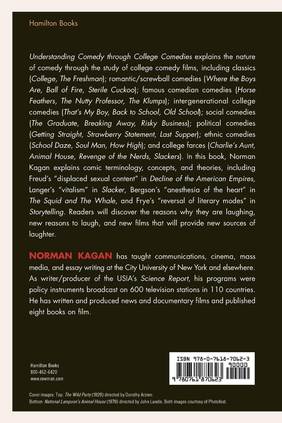 Rückseitencover Understanding Comedy through College Comedies