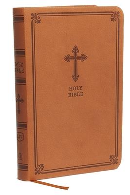 Vorderes Coverbild Kjv, Value Thinline Bible, Compact, Leathersoft, Brown, Red Letter Edition, Comfort Print