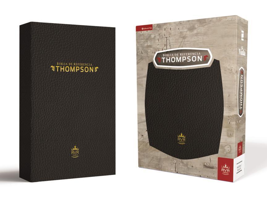 Vorderes Coverbild Rvr60, Biblia de Referencia Thompson, Piel Reciclada, Negro