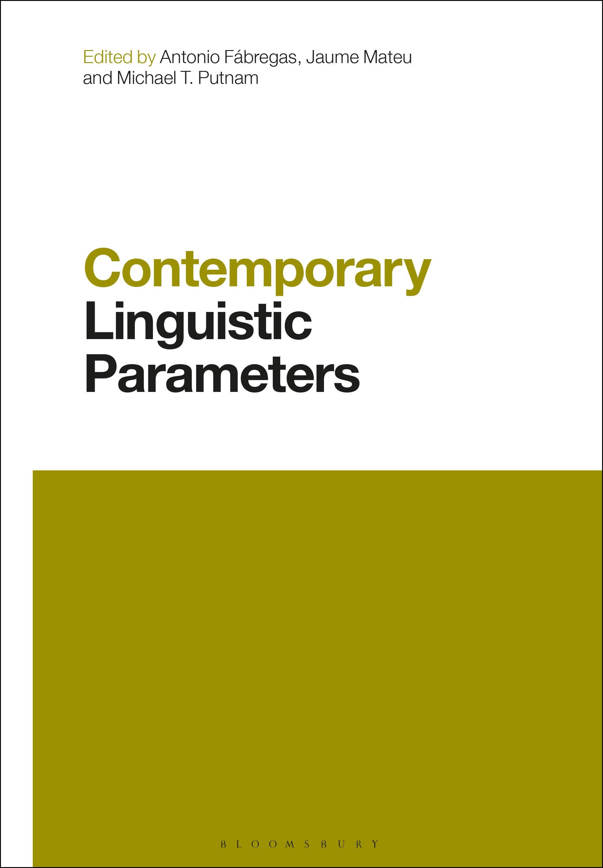 Vorderes Coverbild Contemporary Linguistic Parameters