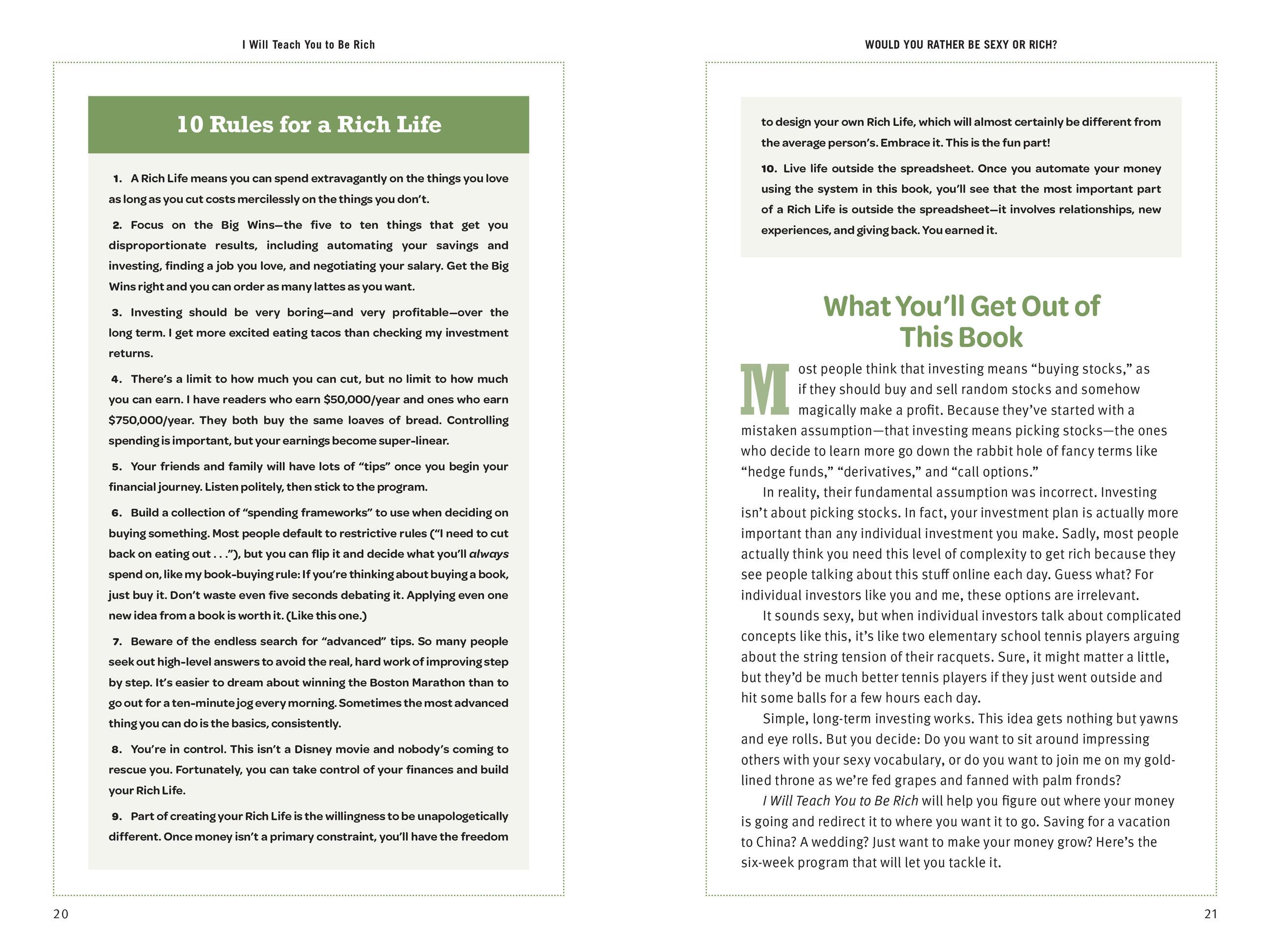 Beispielinhalt (Bild) I Will Teach You to Be Rich