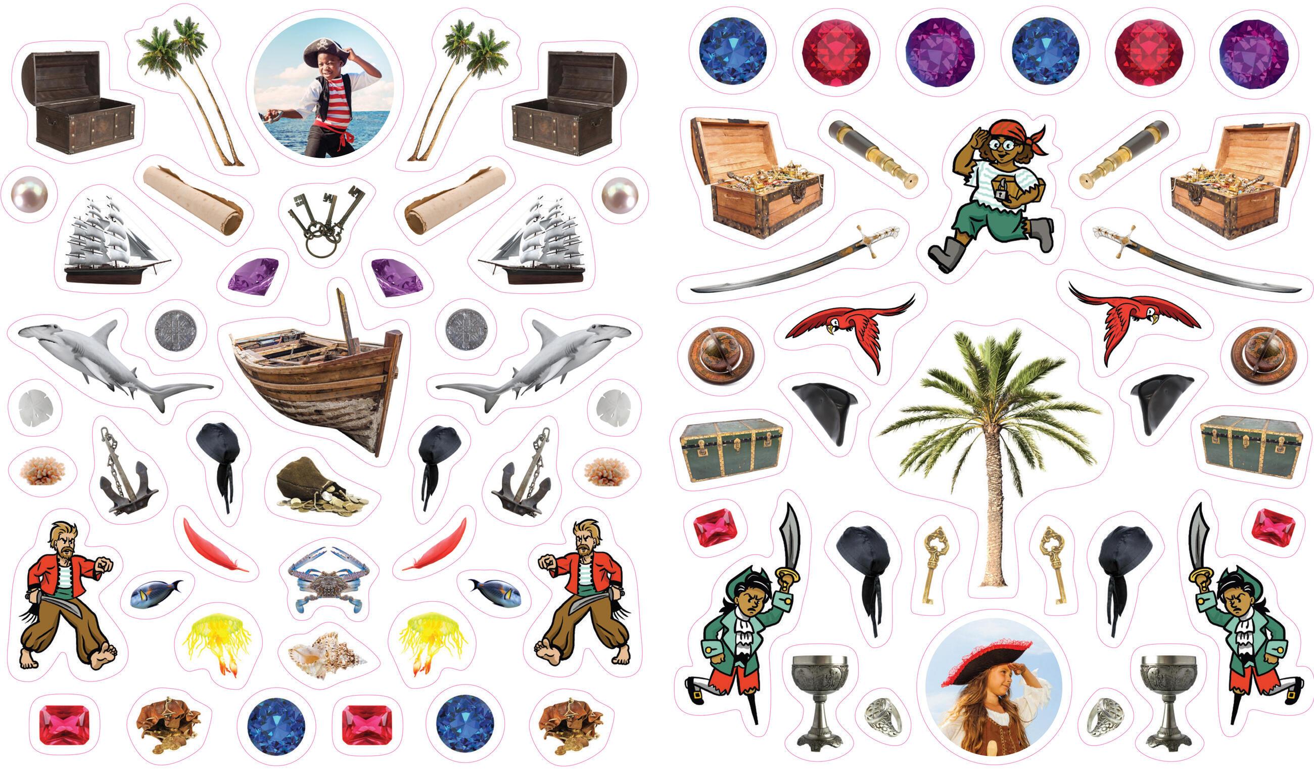 Beispielinhalt (Bild) EyeLike Stickers: Pirates