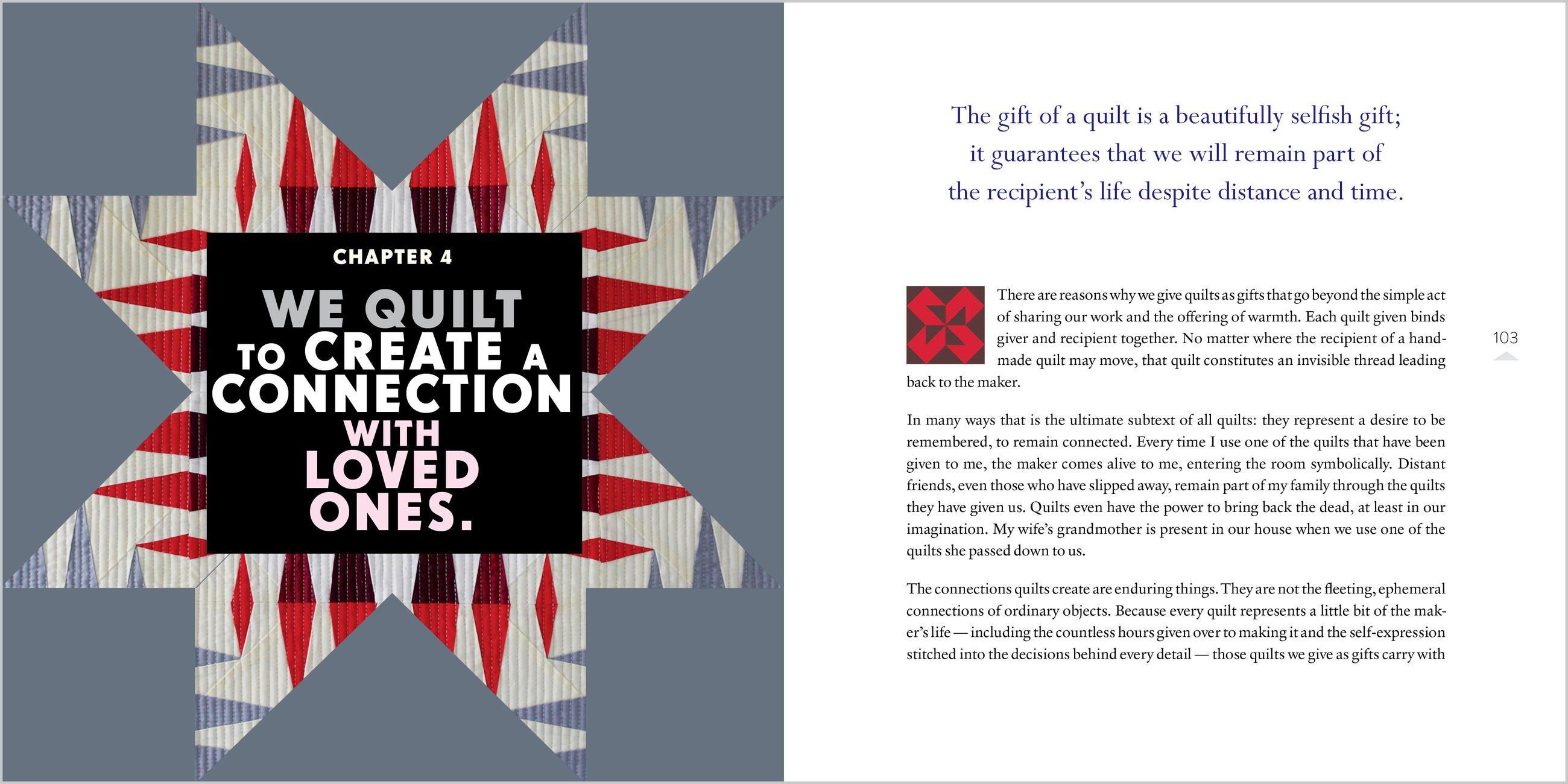 Beispielinhalt (Bild) Why We Quilt