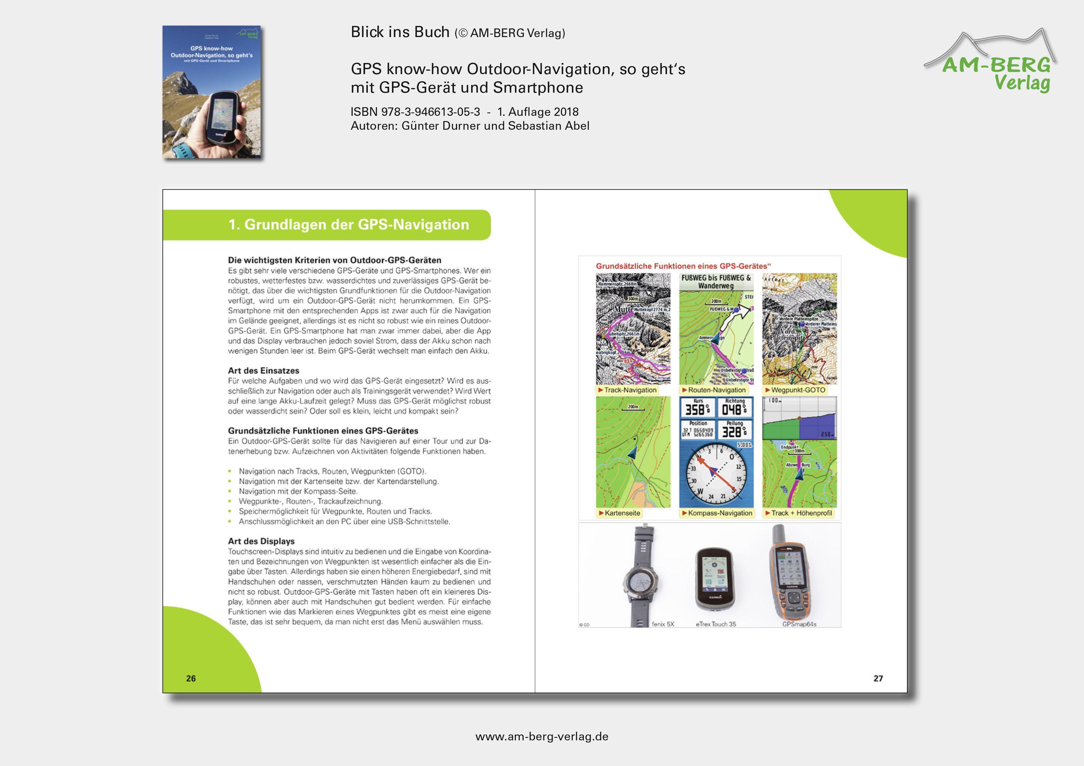 Beispielinhalt (Bild) GPS know-how Outdoor-Navigation, so geht's