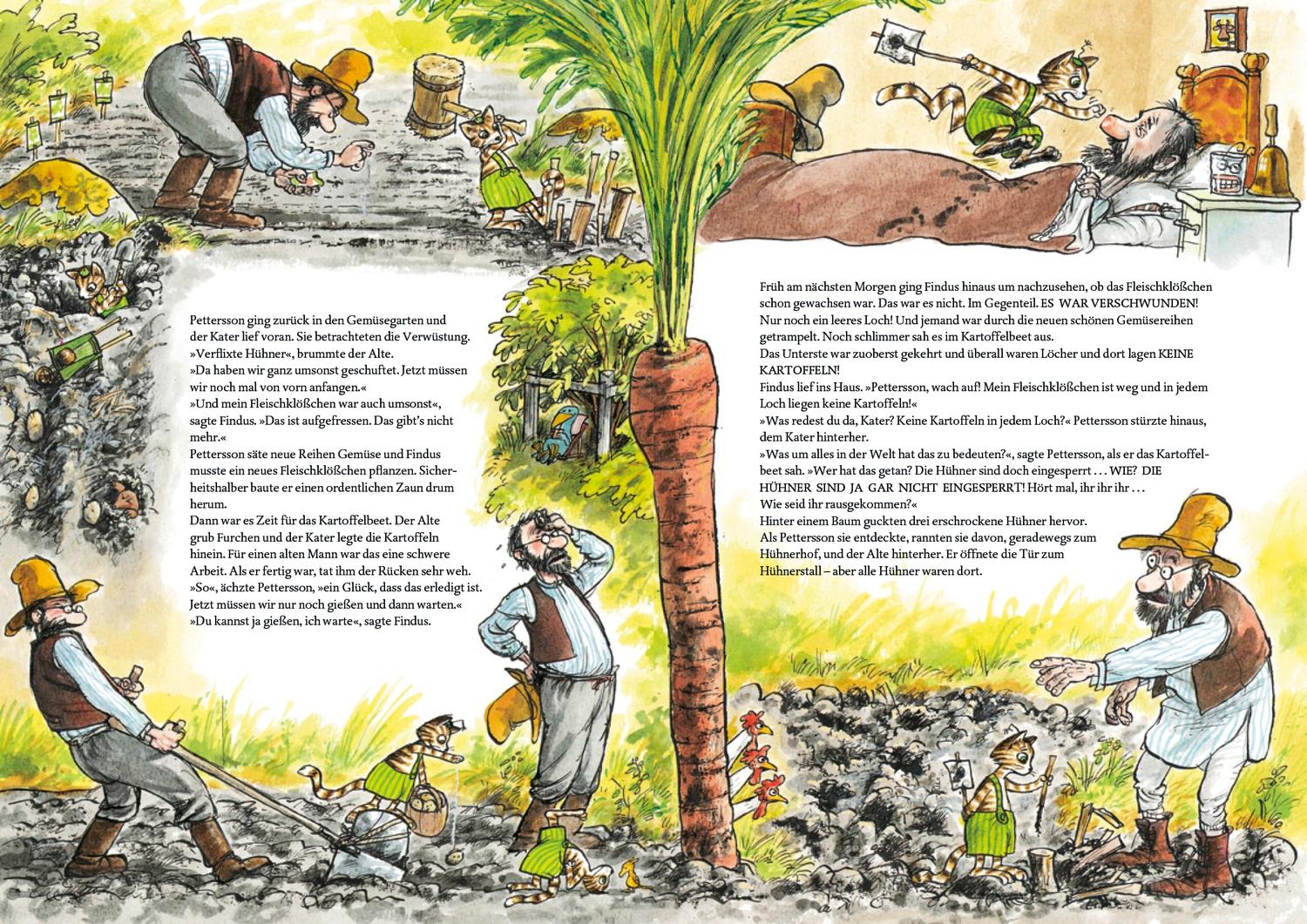 Beispielinhalt (Bild) Aufruhr im Gemüsebeet