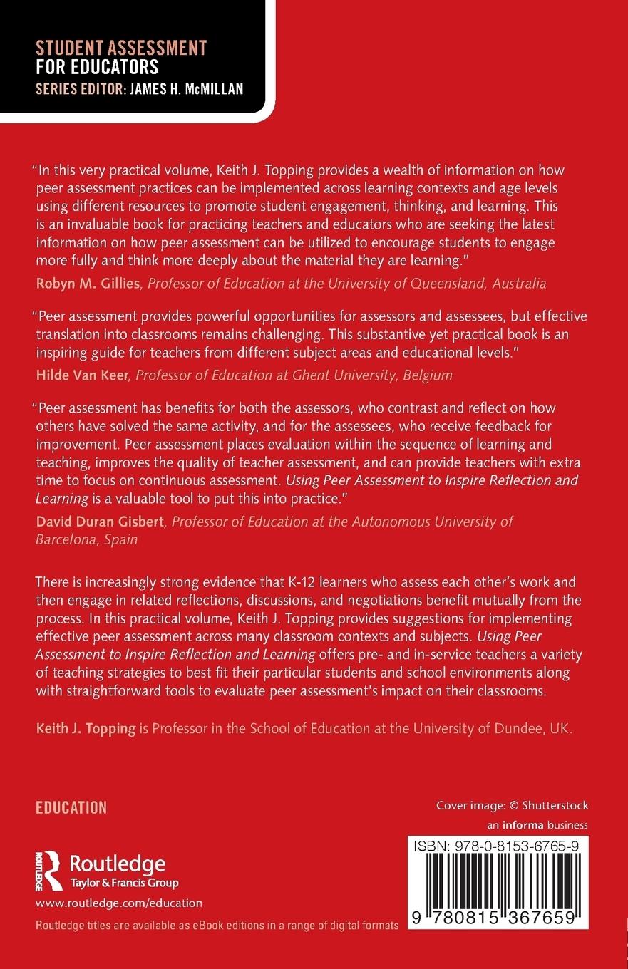 Rückseitencover Using Peer Assessment to Inspire Reflection and Learning