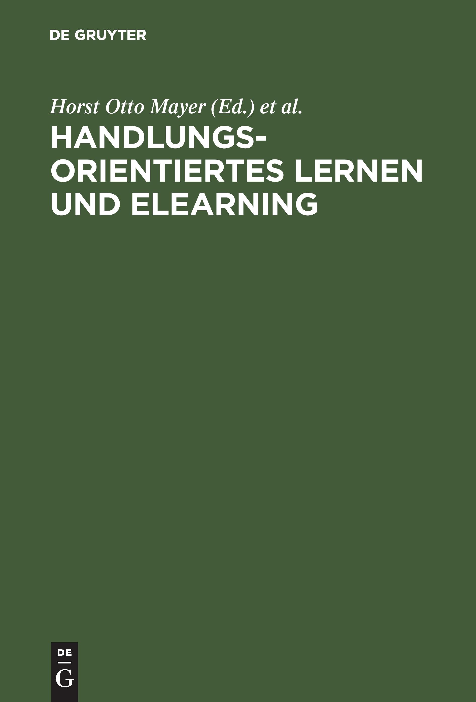 Vorderes Coverbild Handlungsorientiertes Lernen und eLearning