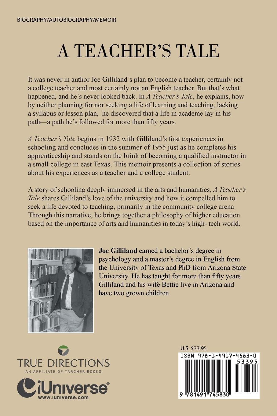 Rückseitencover A Teacher's Tale