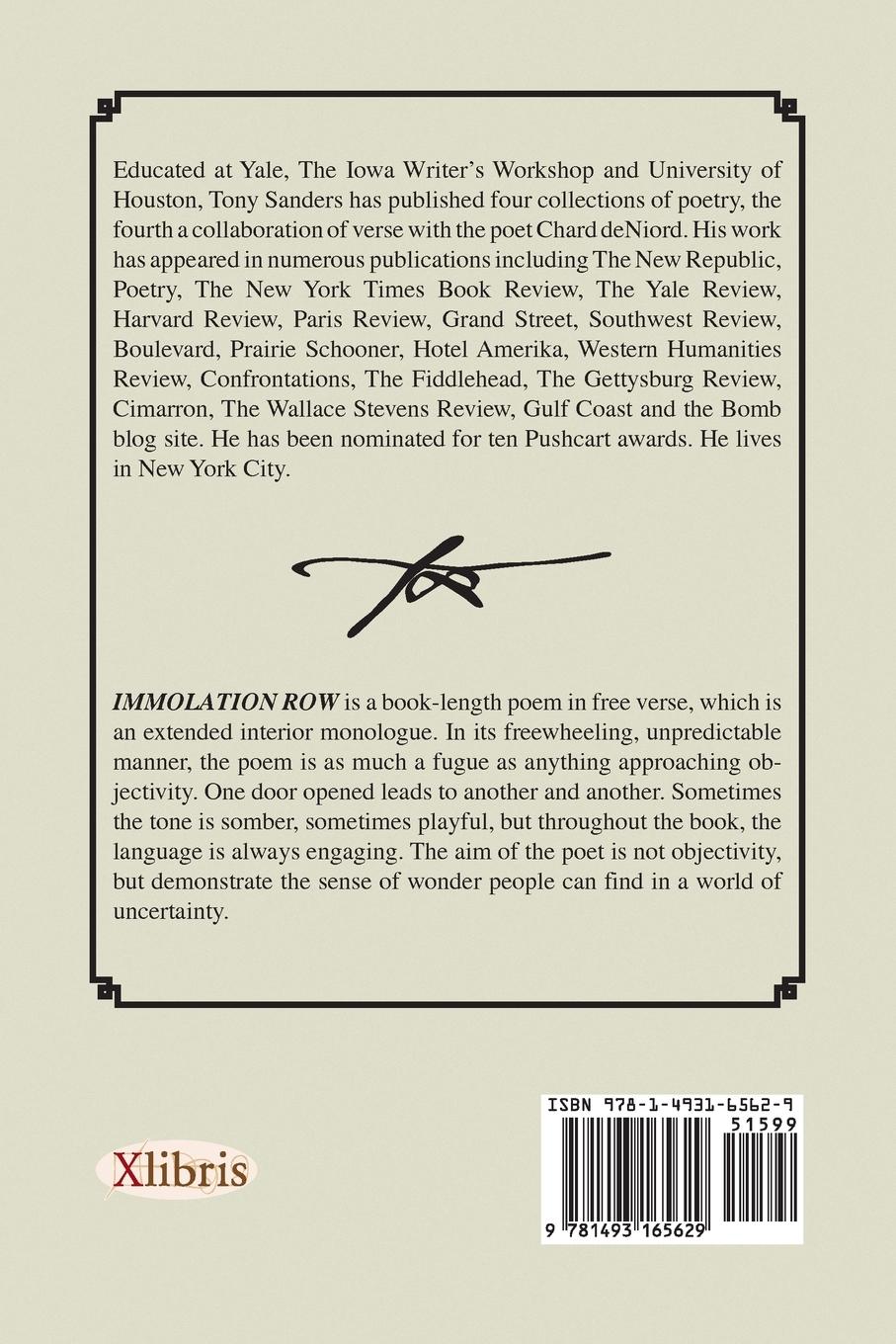 Rückseitencover Immolation Row