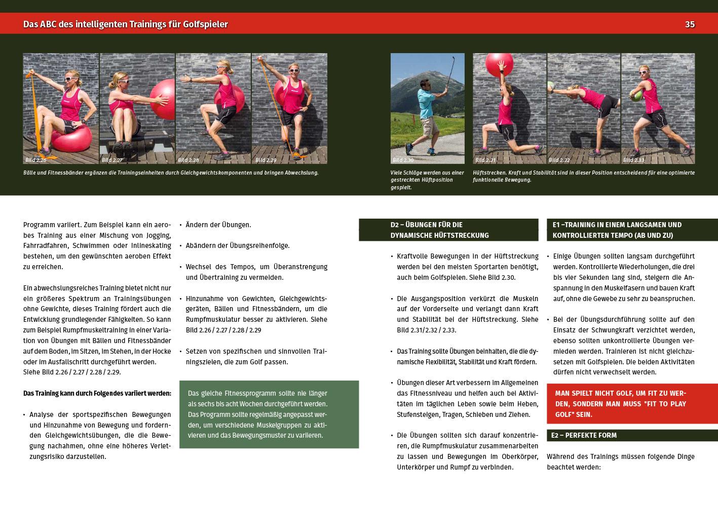 Beispielinhalt (Bild) Fit to Play Golf