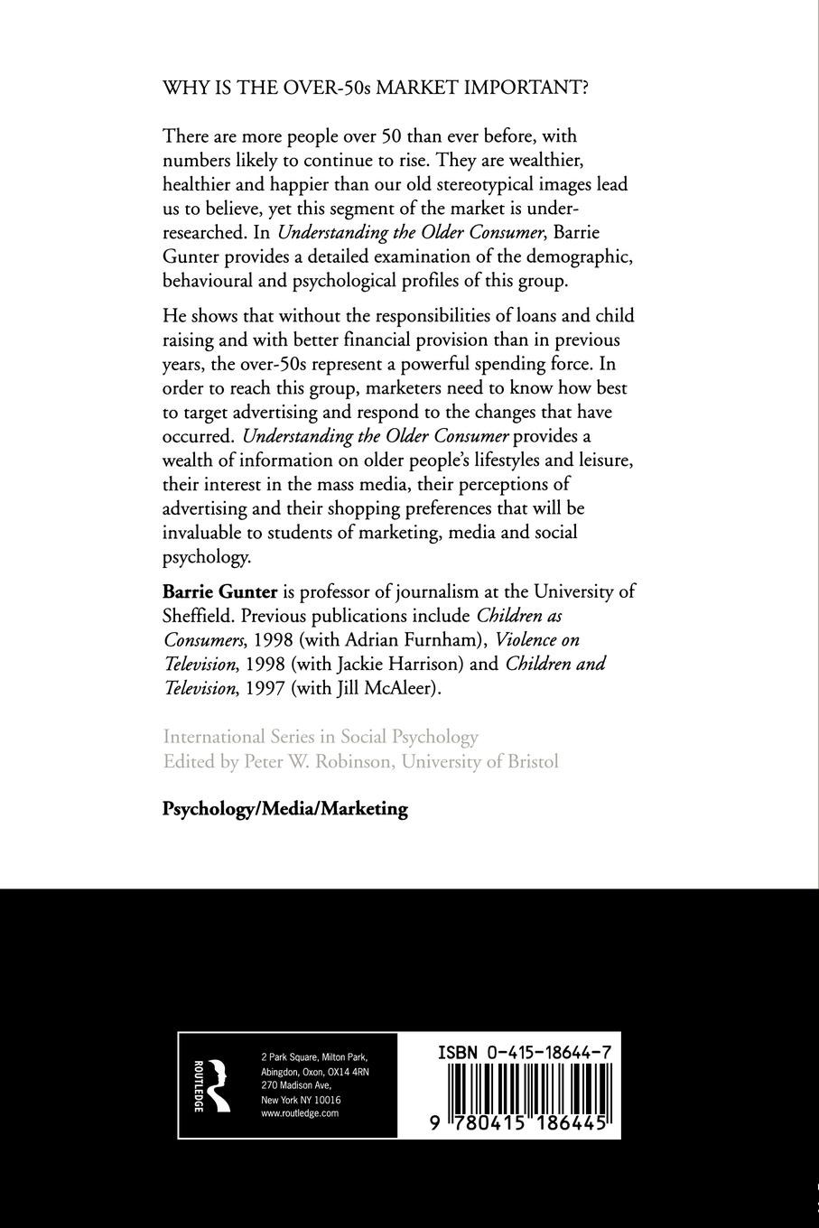 Rückseitencover Understanding the Older Consumer