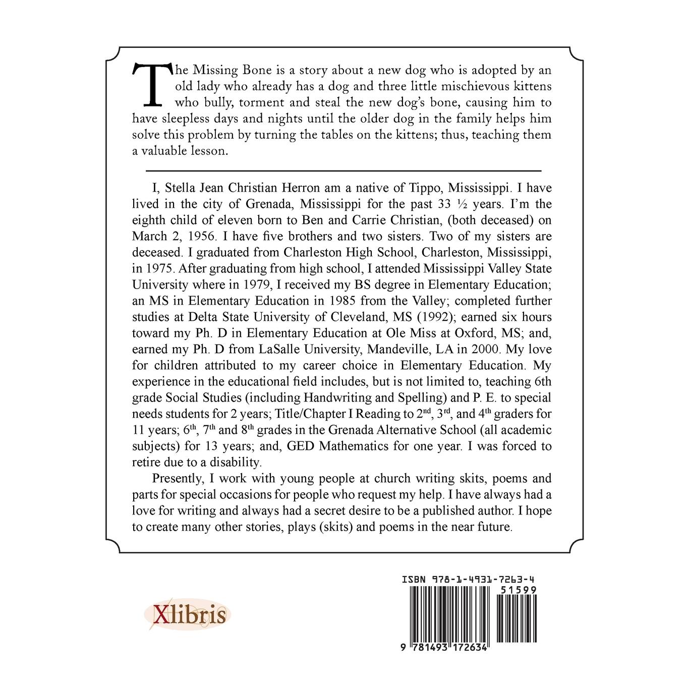 Rückseitencover The Missing Bone