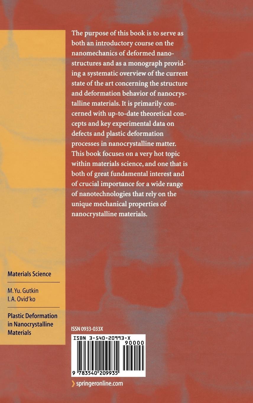 Rückseitencover Plastic Deformation in Nanocrystalline Materials